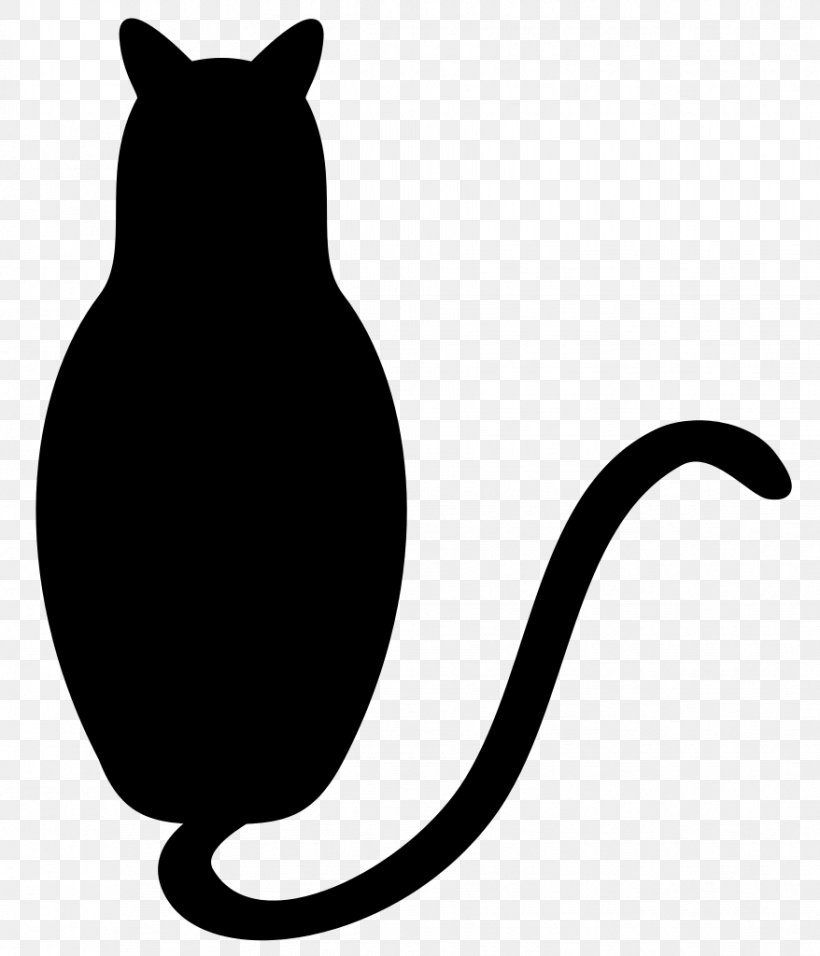 Cat Drawing Silhouette Clip Art, PNG, 878x1024px, Cat, Art, Black, Black And White, Black Cat Download Free