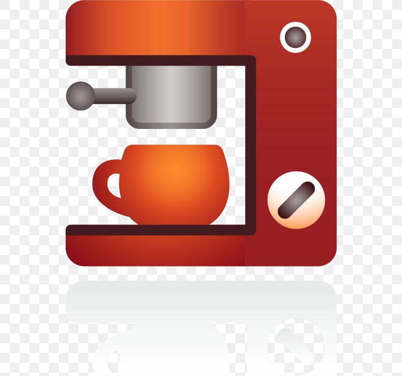 Coffee Icon, PNG, 554x767px, Coffee, Brand, Coffeemaker, Machine, Orange Download Free