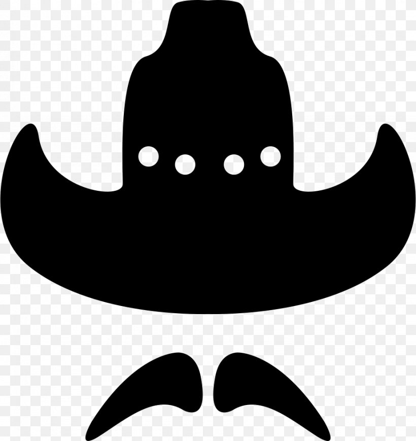 Cowboy Silhouette Facial Hair Clip Art, PNG, 924x980px, Cowboy, Black And White, Cowboy Hat, Drawing, Facial Hair Download Free