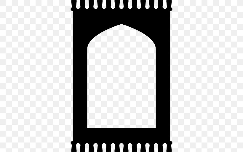 Prayer Rug Salah Islam Muslim, PNG, 512x512px, Prayer Rug, Black, Black And White, Carpet, Islam Download Free