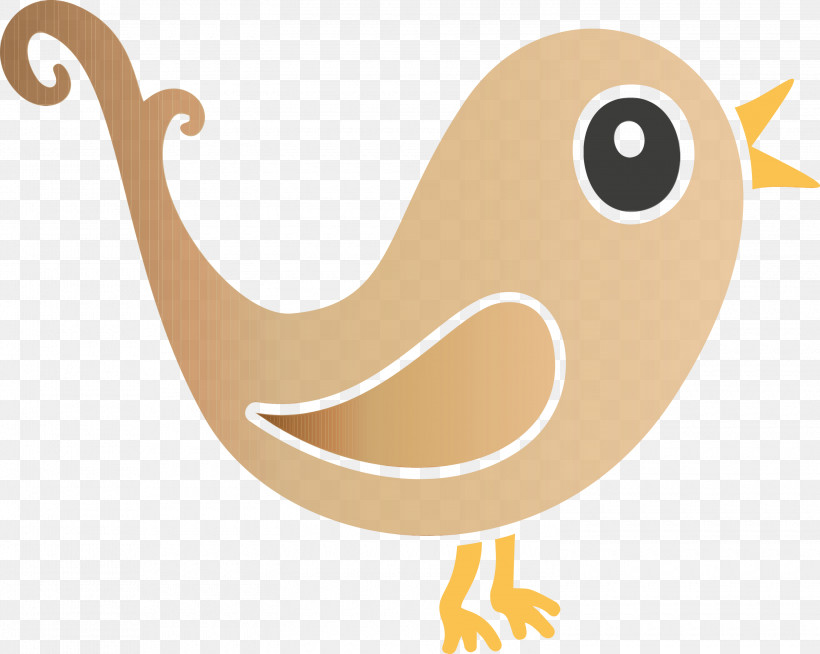 Cartoon Beak Bird Tail Perching Bird, PNG, 3000x2393px, Cartoon Bird, Beak, Bird, Cartoon, Paint Download Free