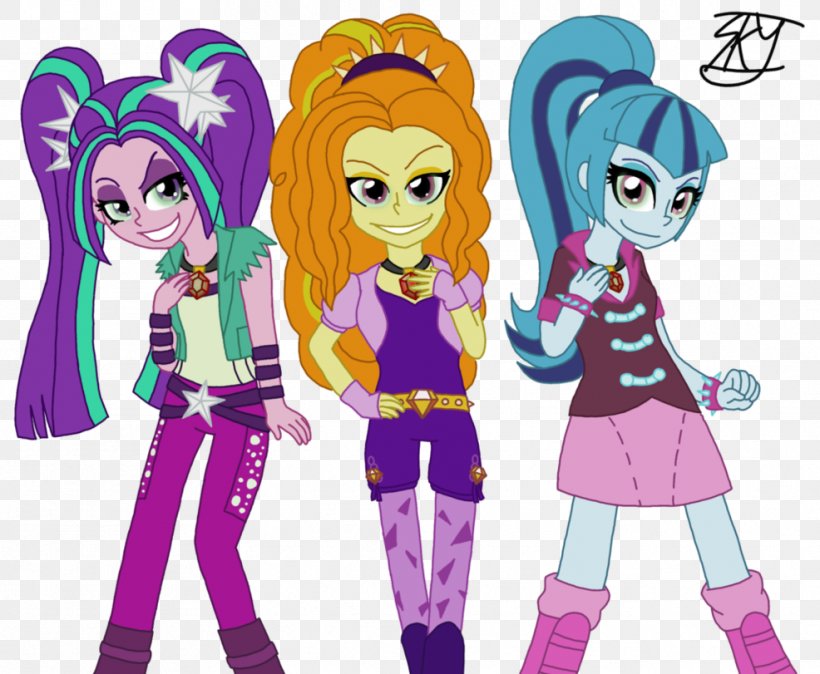 My Little Pony: Equestria Girls Ekvestrio The Dazzlings, PNG, 986x811px, Watercolor, Cartoon, Flower, Frame, Heart Download Free