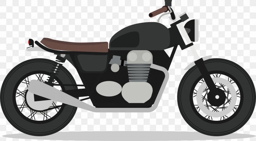 Scooter Motorcycle Euclidean Vector Illustration, PNG, 3911x2158px, Scooter, Automotive Design, Automotive Tire, Automotive Wheel System, Bicycle Wheel Download Free