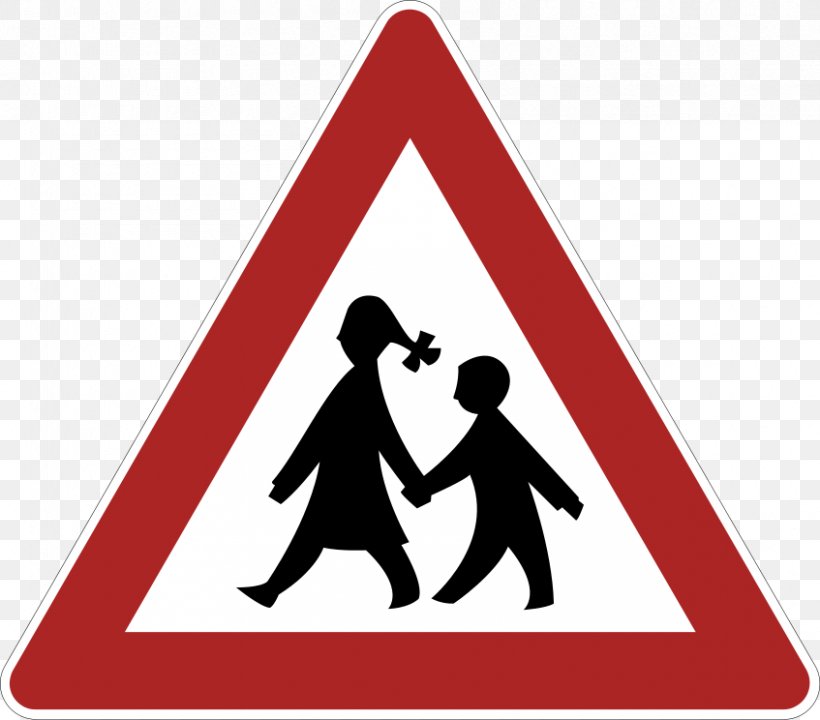 Traffic Sign Warning Sign Child Risk, PNG, 847x744px, Traffic Sign, Area, Barricade Tape, Black And White, Brand Download Free