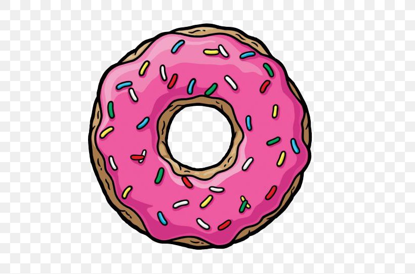The Simpsons: Tapped Out Doughnut Homer Simpson Bart Simpson Krusty The Clown, PNG, 550x541px, Donuts, Bagel, Bakery, Chocolate, Clip Art Download Free