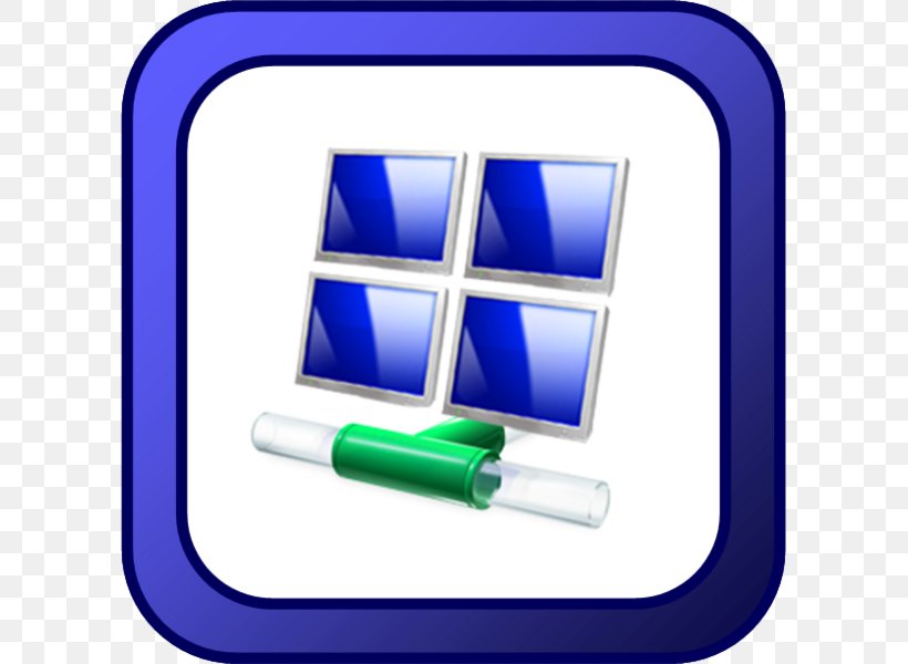 Computer Network Windows 7 Windows Vista, PNG, 601x600px, Computer Network, Blue, Computer, Computer Icon, Computer Software Download Free