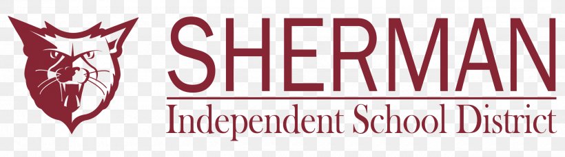 Logo Sherman High School Font Brand Illustration, PNG, 2500x700px, Watercolor, Cartoon, Flower, Frame, Heart Download Free