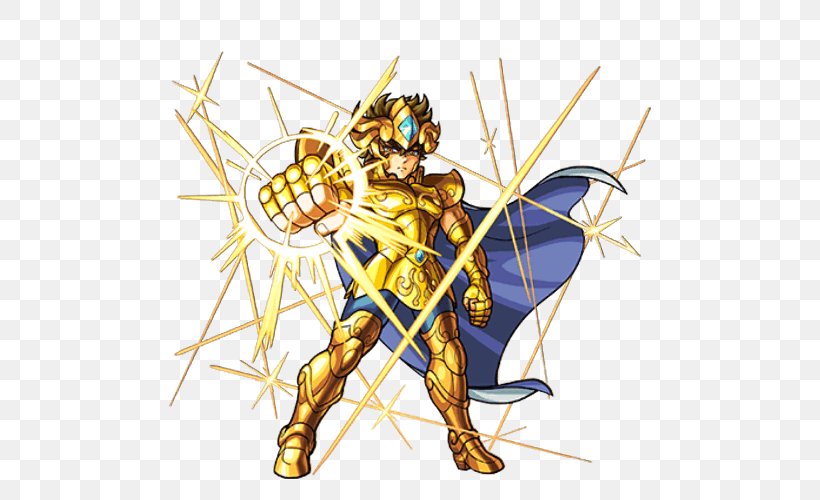 Pegasus Seiya Monster Strike Cavalieri D'oro Saint Seiya: Knights Of The Zodiac 黄道十二星座, PNG, 500x500px, Pegasus Seiya, Art, Astrological Sign, Cartoon, Character Download Free