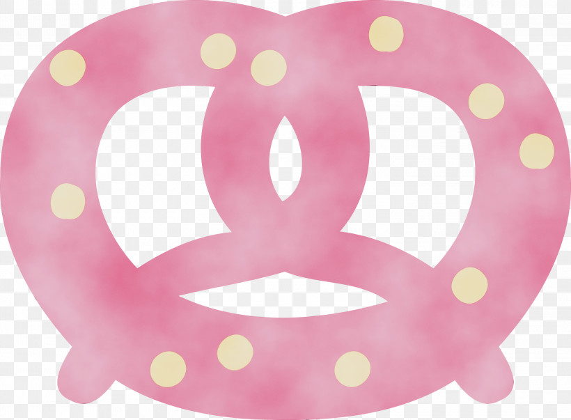 Polka Dot, PNG, 3000x2207px, Pretzel, Food, Magenta, Paint, Pink Download Free