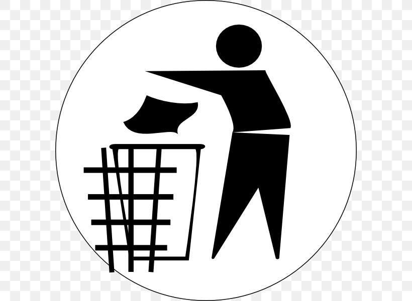 Clip Art, PNG, 600x600px, Rubbish Bins Waste Paper Baskets, Area, Black And White, Blog, Brand Download Free