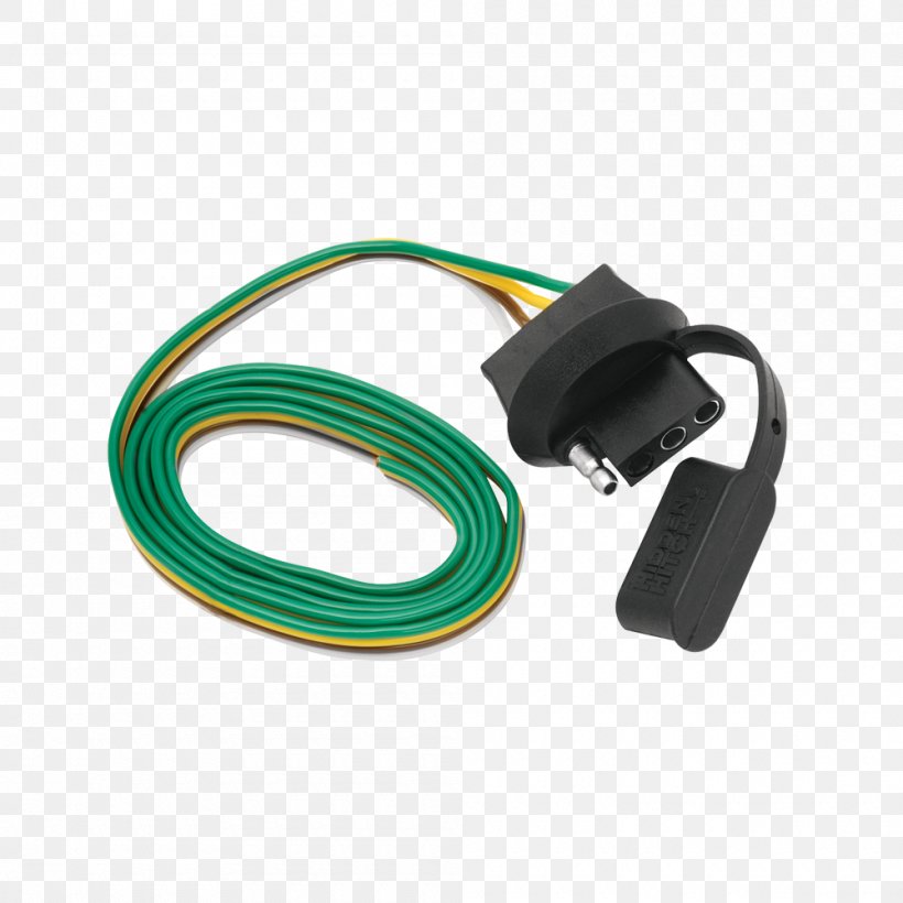 Electrical Cable Tow Ready 4-Flat Car End Connector Electrical Connector Electrical Wires & Cable, PNG, 1000x1000px, Electrical Cable, Ac Power Plugs And Sockets, Cable, Cable Harness, Campervans Download Free