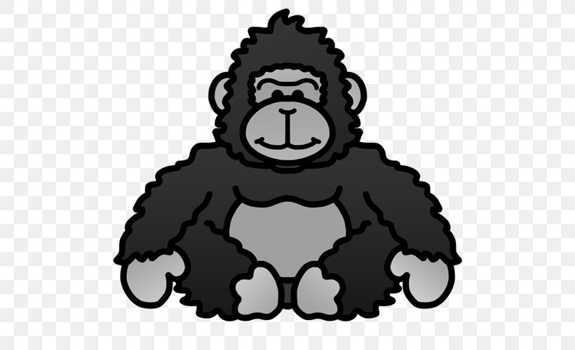 Ivan: The Remarkable True Story Of The Shopping Mall Gorilla The One And Only Ivan Clip Art, PNG, 500x500px, Gorilla, Bear, Black, Black And White, Book Download Free