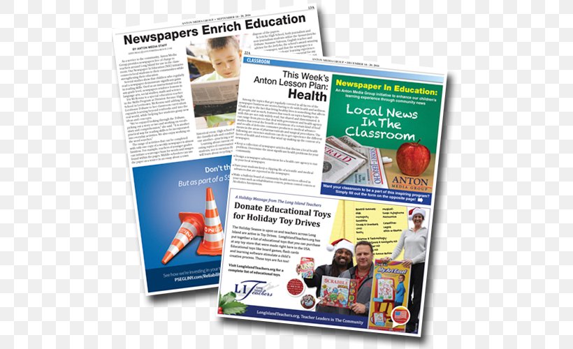 Newspapers In Education Anton Media Group Fredericksburg FC, PNG, 500x500px, Newspaper, Advertising, Brochure, Display Advertising, Education Download Free