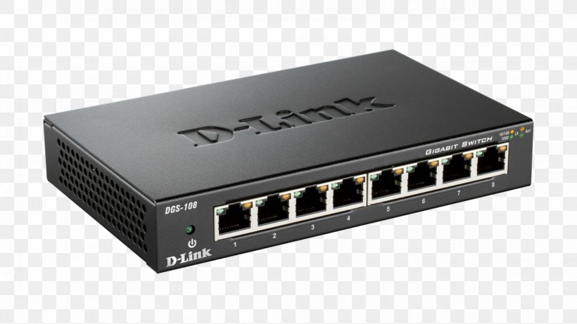 Gigabit Ethernet Network Switch Fast Ethernet Ethernet Hub, PNG, 1664x936px, Gigabit Ethernet, Computer Network, Computer Networking, Computer Port, Dlink Download Free