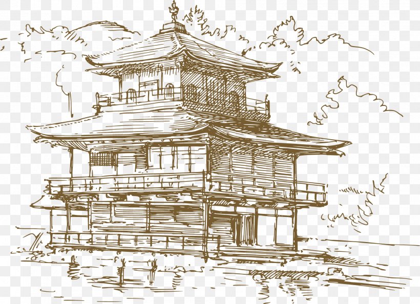 Nara Kyoto Japanese Pagoda Temple Chinese Pagoda, PNG, 1904x1380px, Nara, Architecture, Art, Chinese Pagoda, Drawing Download Free