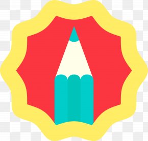 Simple Cartoon Pencil Label - Pencil Cartoon PNG
