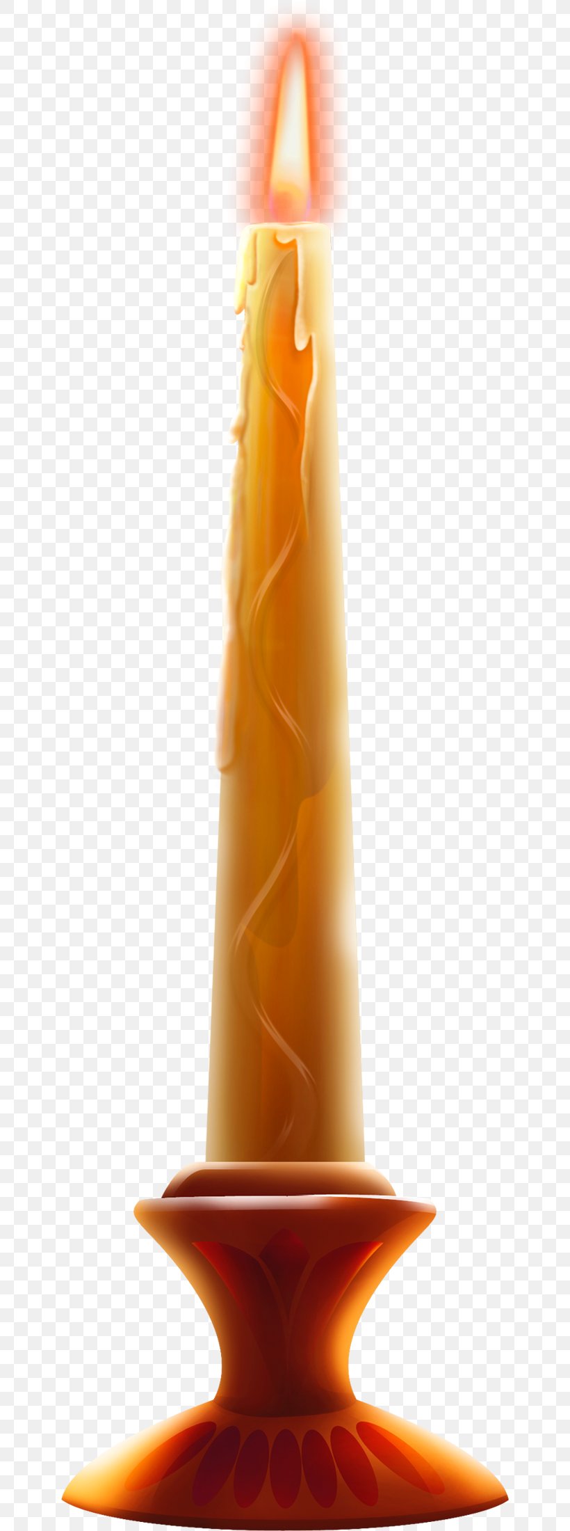 Candle Euclidean Vector, PNG, 644x2200px, Lighting, Orange, Product Design Download Free