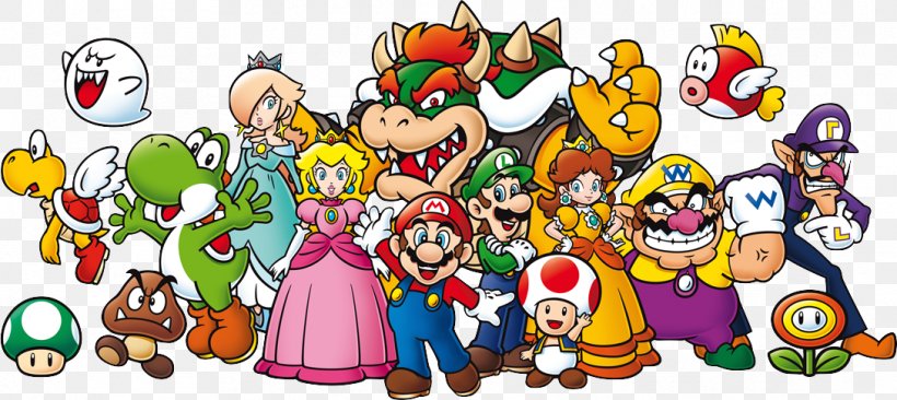 Super Mario Bros. Super Mario World Super Mario Galaxy, PNG, 1088x486px, Super Mario Bros, Art, Cartoon, Christmas, Fiction Download Free