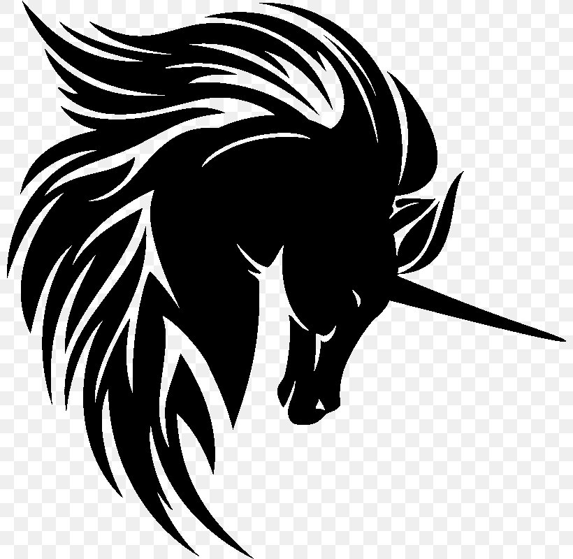 Arabian Horse Unicorn Tribe, PNG, 800x800px, Arabian Horse, Beak, Bird, Black, Black And White Download Free