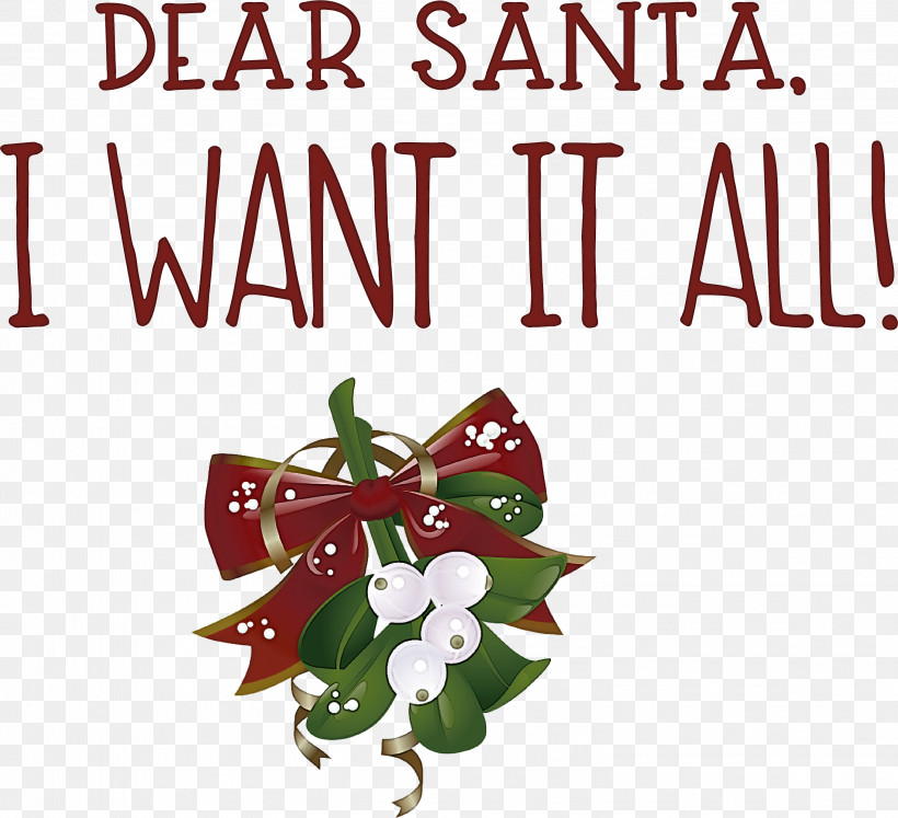 Dear Santa Santa Christmas, PNG, 3019x2753px, Dear Santa, Christmas, Christmas Day, Christmas Ornament, Christmas Ornament M Download Free