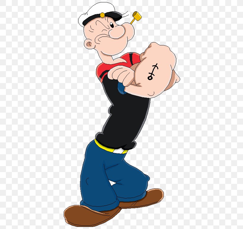 Popeye Olive Oyl Cartoon Character Comics, PNG, 404x772px, Popeye, Animated Film, Arm, Art, Boy Download Free