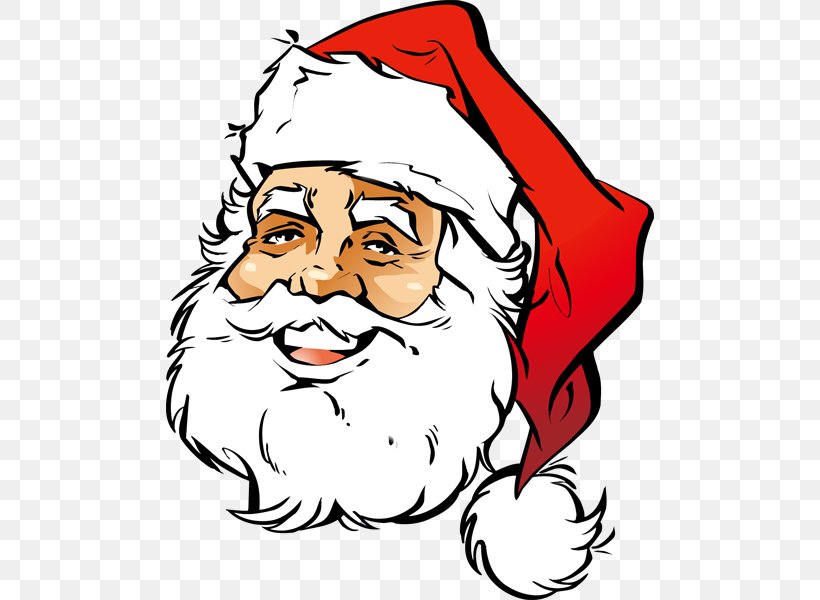 Santa Claus Smiley Face Clip Art, PNG, 488x600px, Santa Claus, Art,  Artwork, Beard, Christmas Download Free