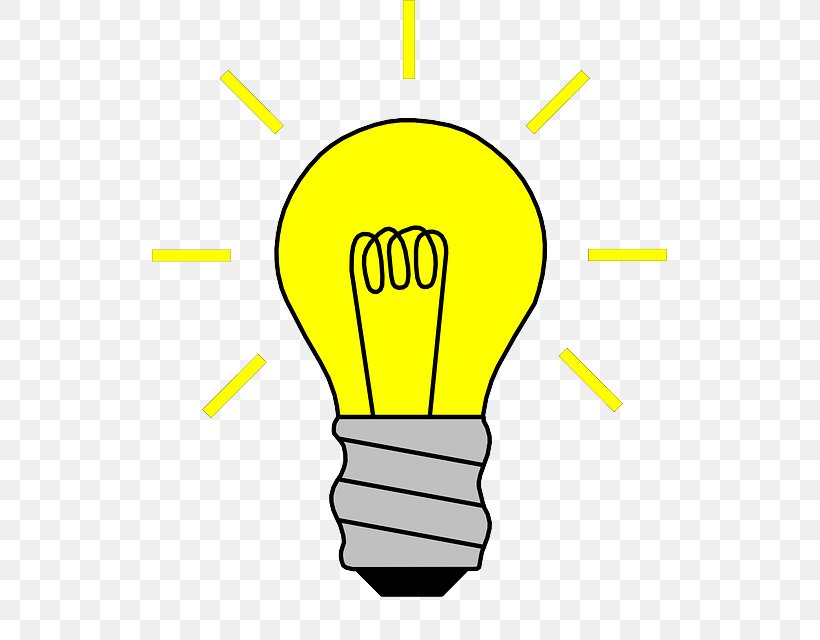 Incandescent Light Bulb Lamp Clip Art, PNG, 515x640px, Incandescent Light Bulb, Area, Cartoon, Color, Electric Light Download Free