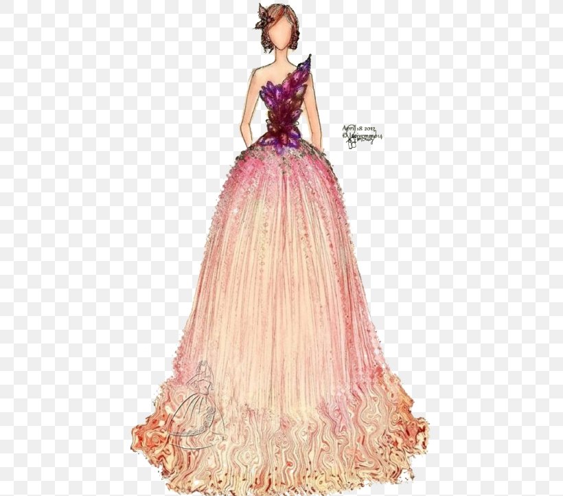 Wedding Dress Ball Gown Prom, PNG, 440x722px, Watercolor, Cartoon, Flower, Frame, Heart Download Free