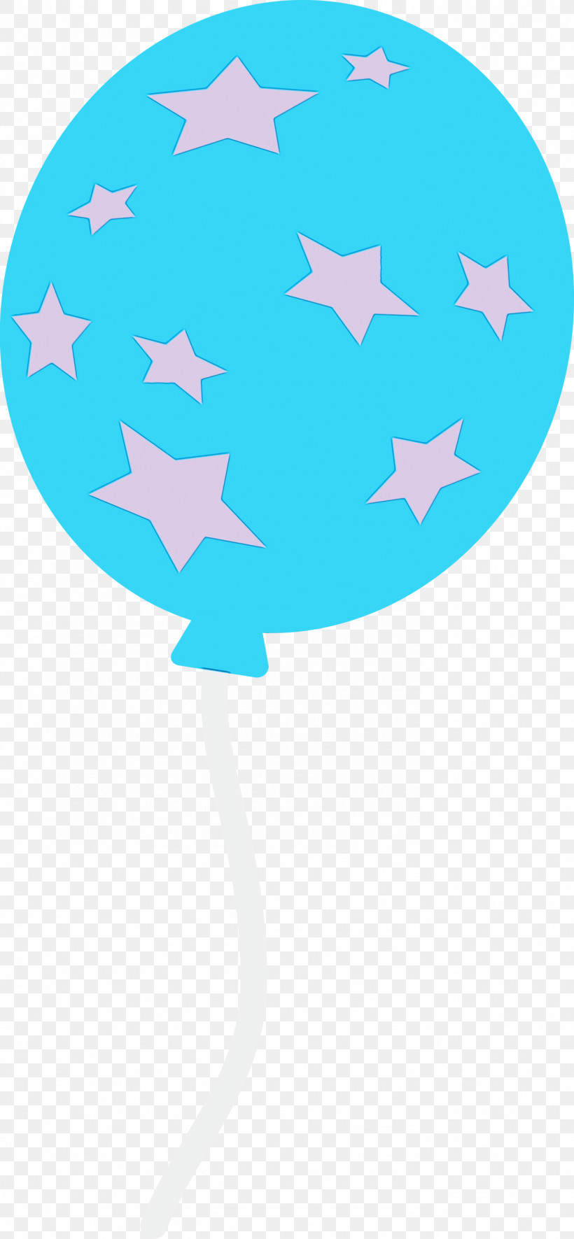 Turquoise Star, PNG, 1389x3000px, Balloon, Paint, Star, Turquoise, Watercolor Download Free