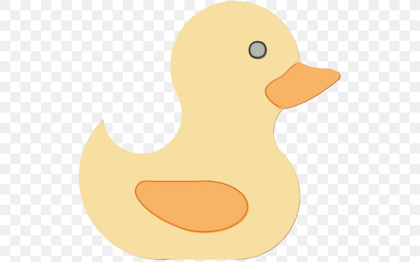 Duck Beak Water Bird Neck, PNG, 512x512px, Watercolor, Bath Toy, Beak, Bird, Duck Download Free