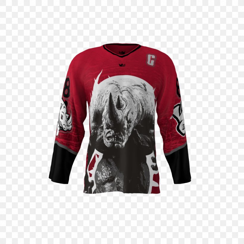 Hockey Jersey T-shirt Sleeve Ice Hockey, PNG, 1024x1024px, Jersey, Baseball, Baseball Uniform, Black, Brand Download Free