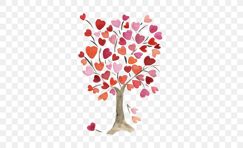 Paper Tree Twig Heart, PNG, 500x500px, Paper, Art, Branch, Floral Design, Flower Download Free