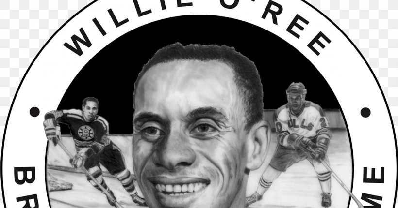 Willie O'Ree National Hockey League Boston Bruins The Game Of Hockey Ice Hockey, PNG, 1200x630px, National Hockey League, Album Cover, Black And White, Boston Bruins, Brand Download Free