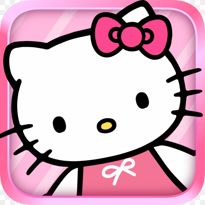 Balloon Kid Hello Kitty Kitten Sanrio, PNG, 1024x1024px, Watercolor, Cartoon, Flower, Frame, Heart Download Free