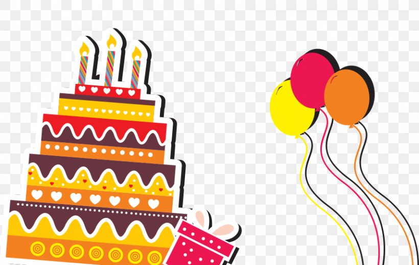 Birthday Cake, PNG, 854x540px, Wedding Invitation, Area, Balloon, Birthday, Brand Download Free
