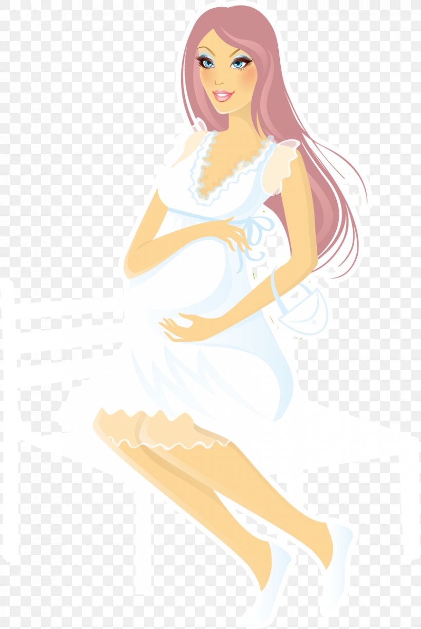 Pregnancy Illustration, PNG, 865x1292px, Watercolor, Cartoon, Flower, Frame, Heart Download Free