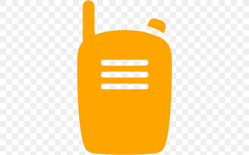 Walkie-talkie Portable Communications Device Radio, PNG, 512x512px, Walkietalkie, Communication, Fruit, Logo, Orange Download Free