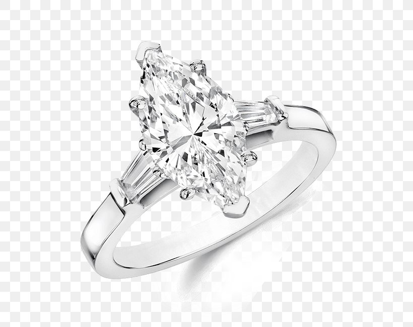 Diamond Engagement Ring Baguette Wedding Ring, PNG, 650x650px, Diamond, Baguette, Body Jewelry, Carat, Cubic Zirconia Download Free