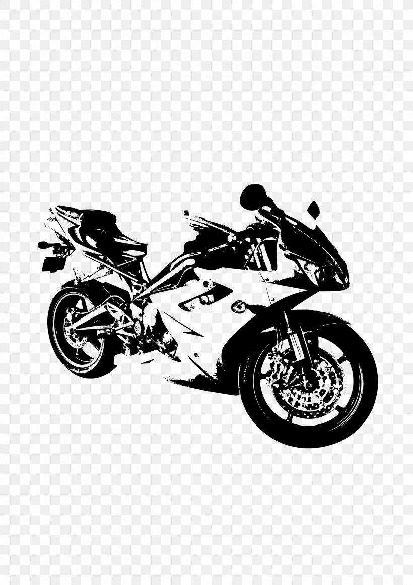 T-shirt Motorcycle Bicycle Clip Art, PNG, 2400x3394px, Tshirt, Automotive Design, Automotive Exterior, Bicycle, Black And White Download Free