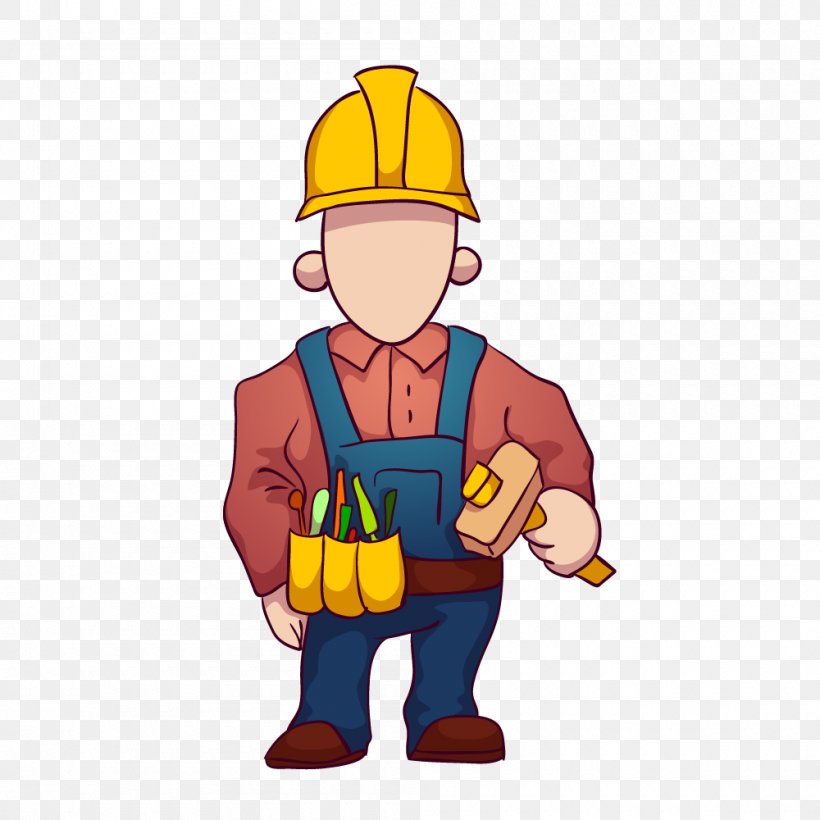 Clip Art Construction Worker Vector Graphics Image, PNG, 1000x1000px, Construction Worker, Cartoon, Engineer, Fictional Character, Finger Download Free