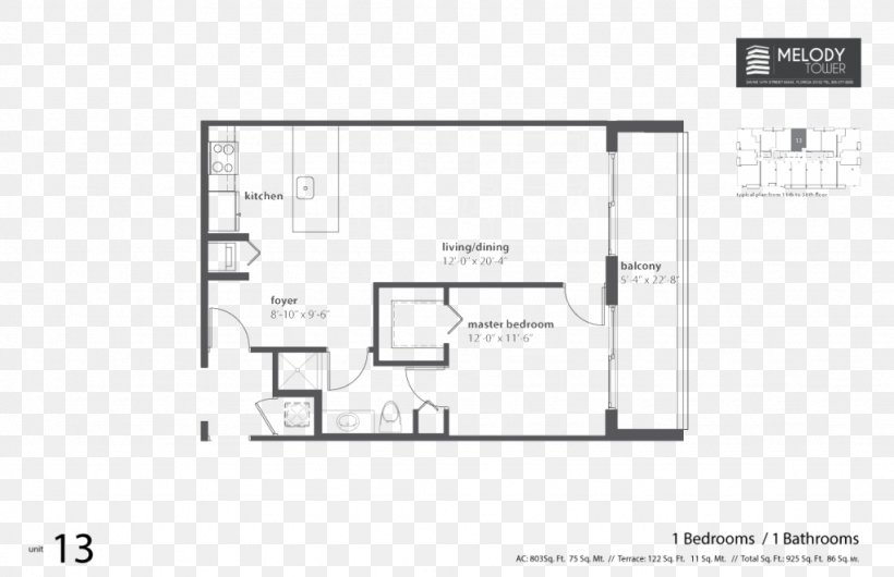 Floor Plan Melody Tower House Apartment Real Estate, PNG, 1024x663px, Floor Plan, Apartment, Area, Bedroom, Brand Download Free