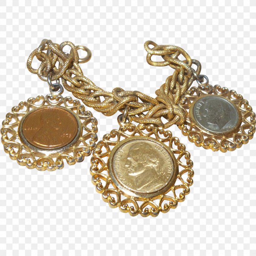 Earring Charm Bracelet Gold Coin, PNG, 1468x1468px, 1943 Steel Cent, Earring, Body Jewelry, Bracelet, Charm Bracelet Download Free