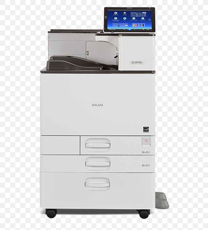 RICOH 408106 SP C842DN Duplex 1200 X 1200 DPI USB Color Laser Printer Laser Printing Photocopier, PNG, 619x907px, Ricoh, Business, Chest Of Drawers, Color Printing, Drawer Download Free