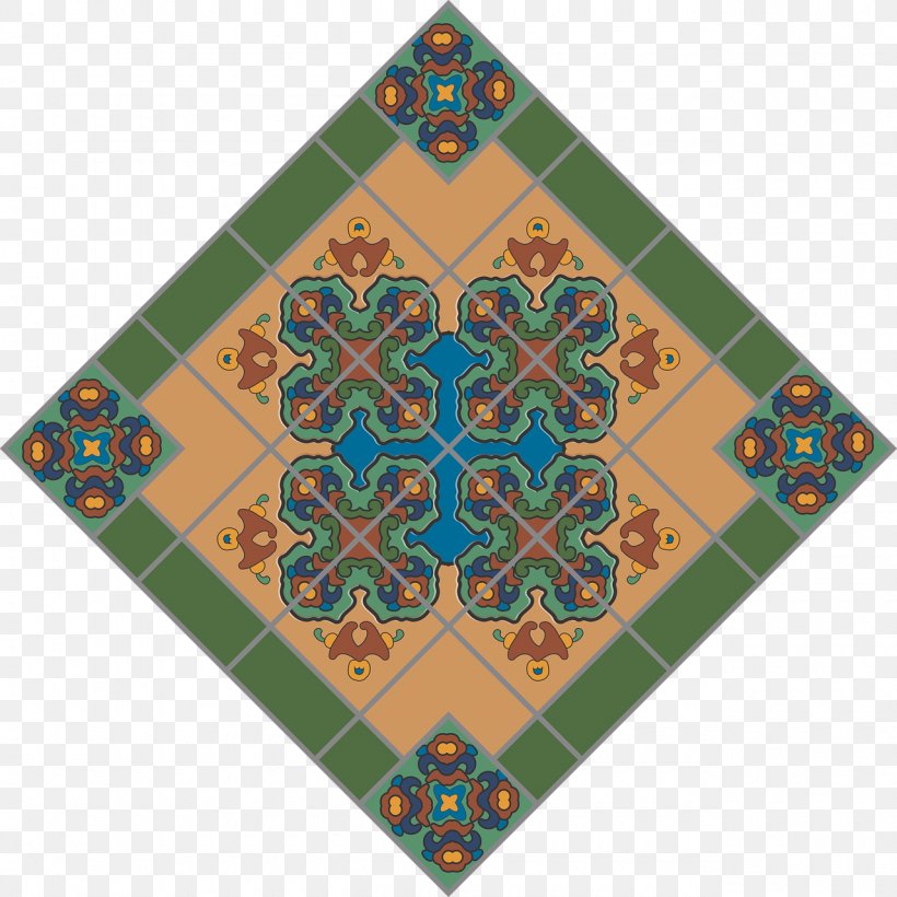 Tile Mosaic Floor Pattern, PNG, 1280x1280px, Tile, Brick, Christmas Ornament, Floor, Green Download Free