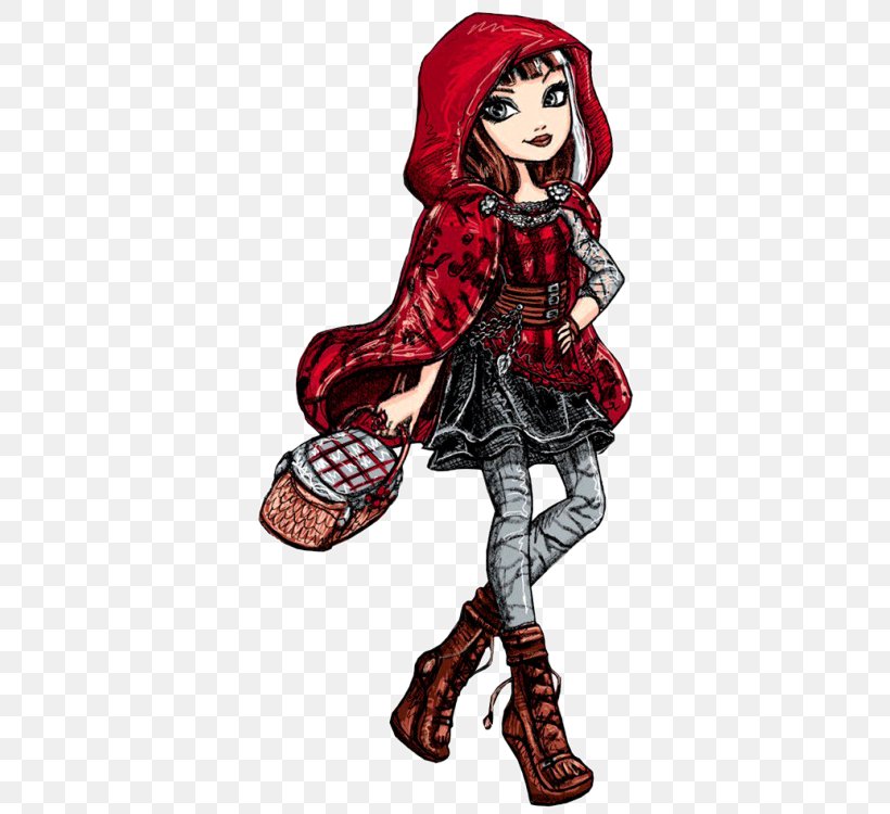 Ever After High Big Bad Wolf Little Red Riding Hood Art Image, PNG, 360x750px, Watercolor, Cartoon, Flower, Frame, Heart Download Free