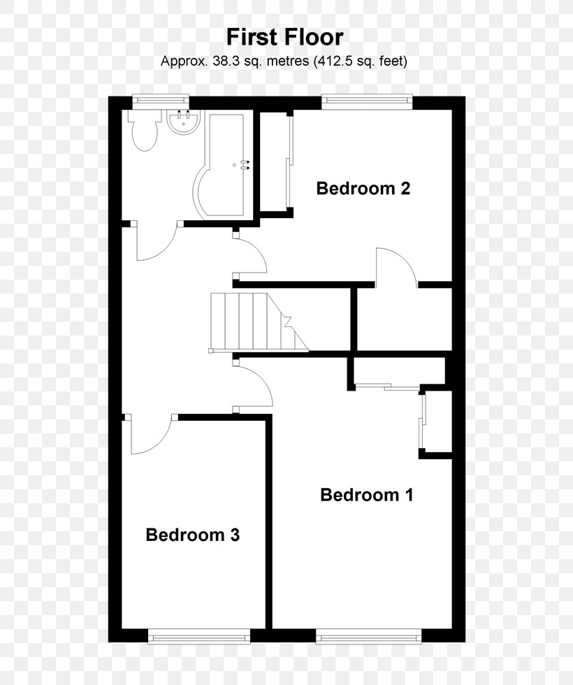 Belfast Terenure House Floor Plan Bedroom, PNG, 520x980px, Belfast, Area, Bedroom, Black And White, Diagram Download Free