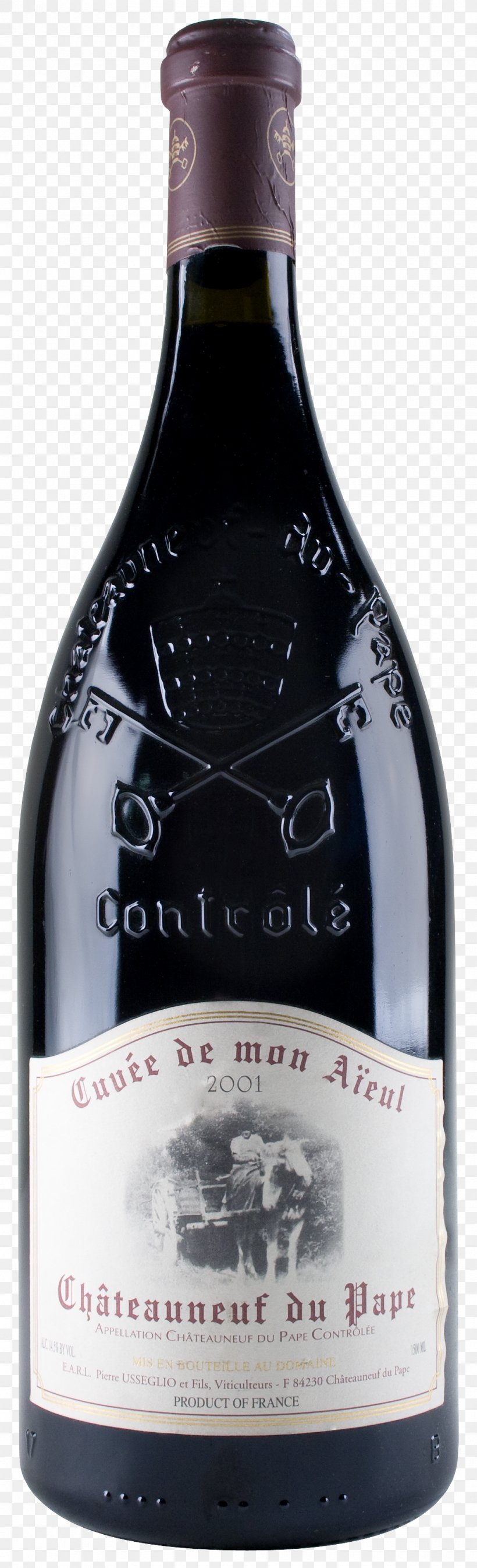 Châteauneuf-du-Pape AOC Wine Shiraz Liqueur, PNG, 1020x3348px, Wine, Alcohol, Alcoholic Beverage, Amarone, Bottle Download Free