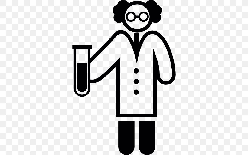 Laboratory Chemistry Scientist Science, PNG, 512x512px, Laboratory, Area, Artwork, Atom, Black And White Download Free