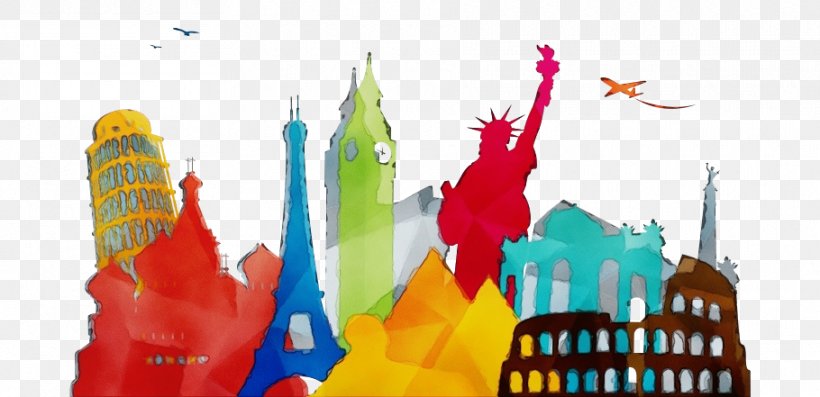 Statue Of Liberty National Monument Design Flag Computer, PNG, 910x441px, Watercolor, Animation, City, Colorfulness, Computer Download Free