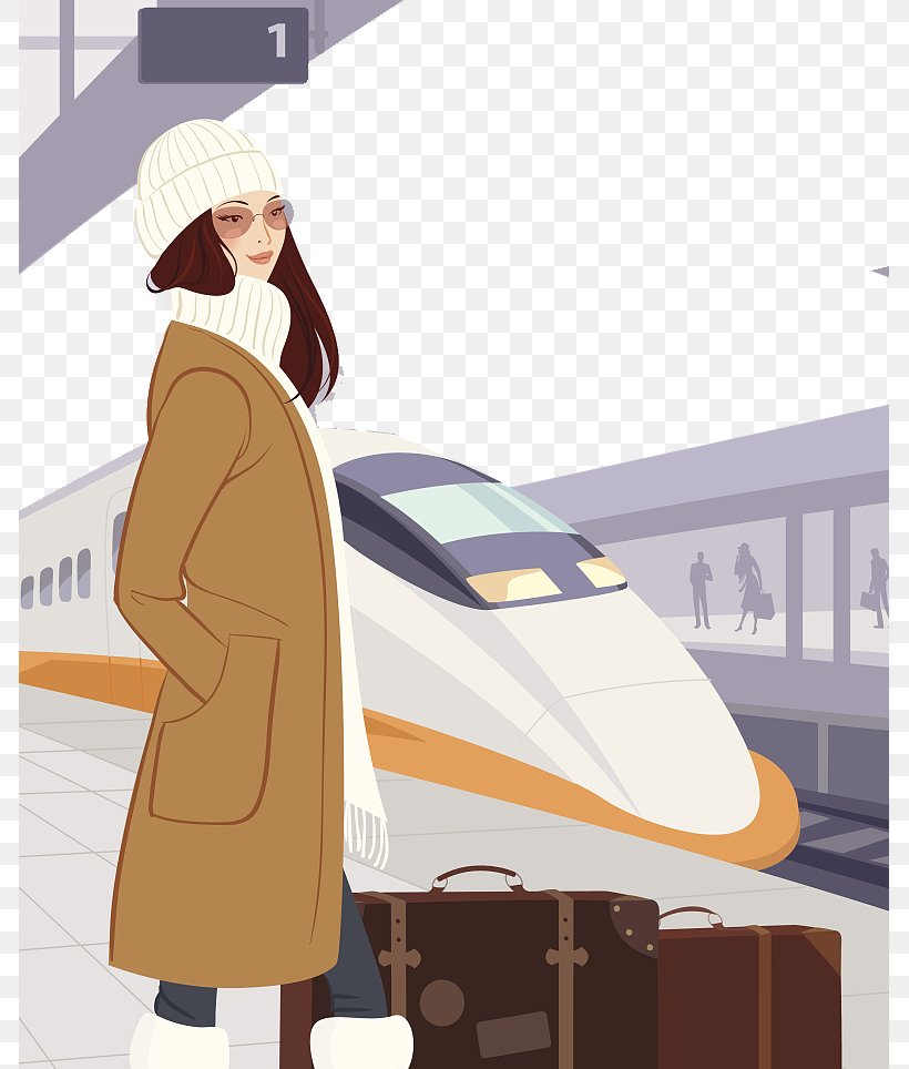 Train Rail Transport Rapid Transit Budapest Keleti Railway Station  Illustration, PNG, 785x964px, Watercolor, Cartoon, Flower, Frame,